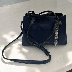 Calvin Klein Adeune Crossbody Tote - Navy Blue